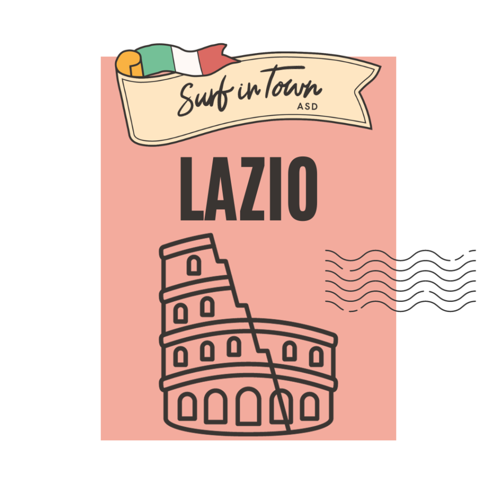 sticker rosso con scritta Lazio