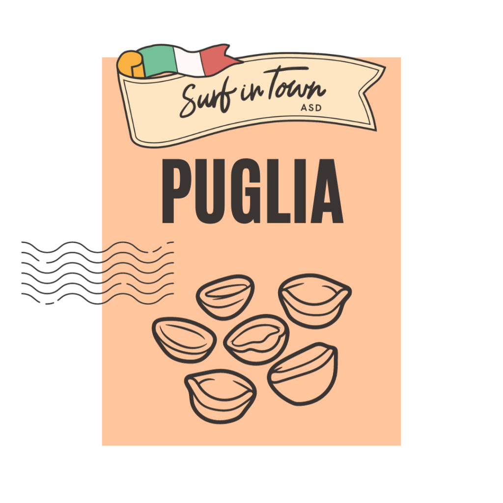 sticker arancione con scritta puglia