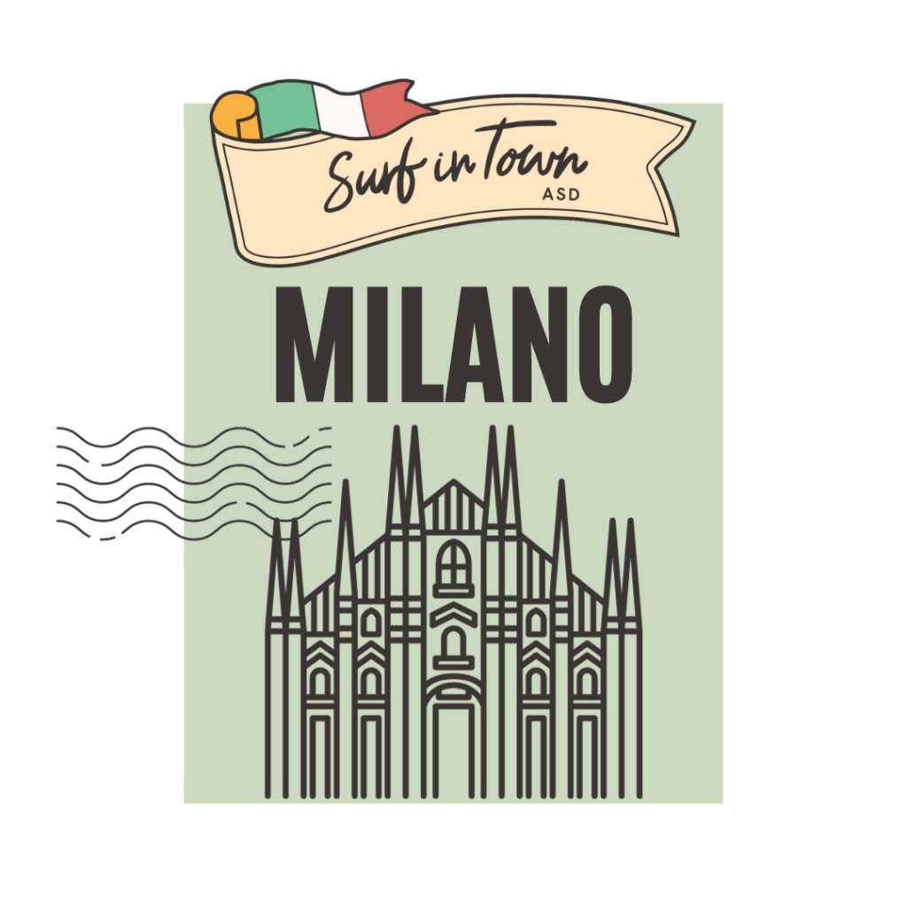 sticker con scritta milano